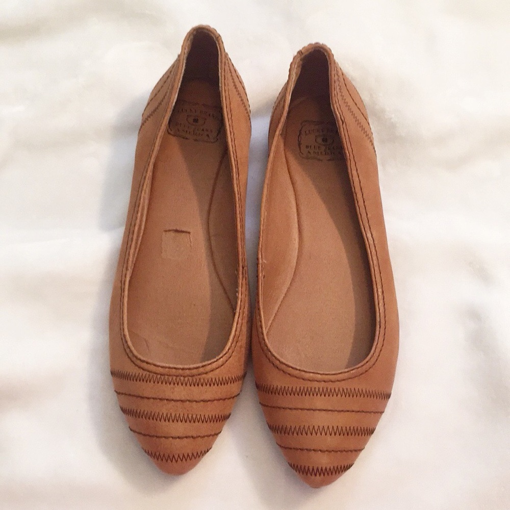 {Lucky Brand} leather flats
